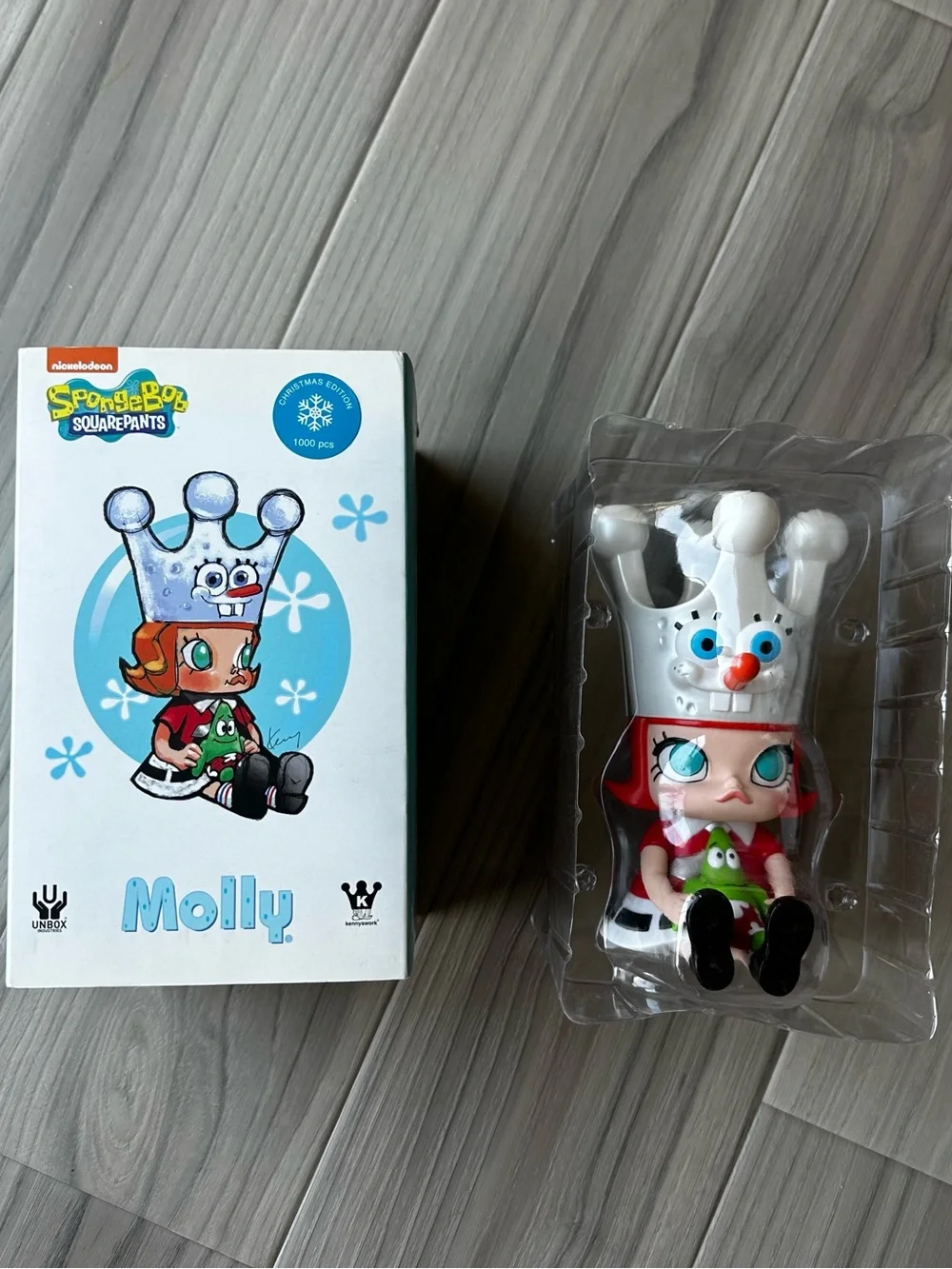 Unbox Industries x Kennyswork Molly x Spongebob Christmas Special Edition Figure